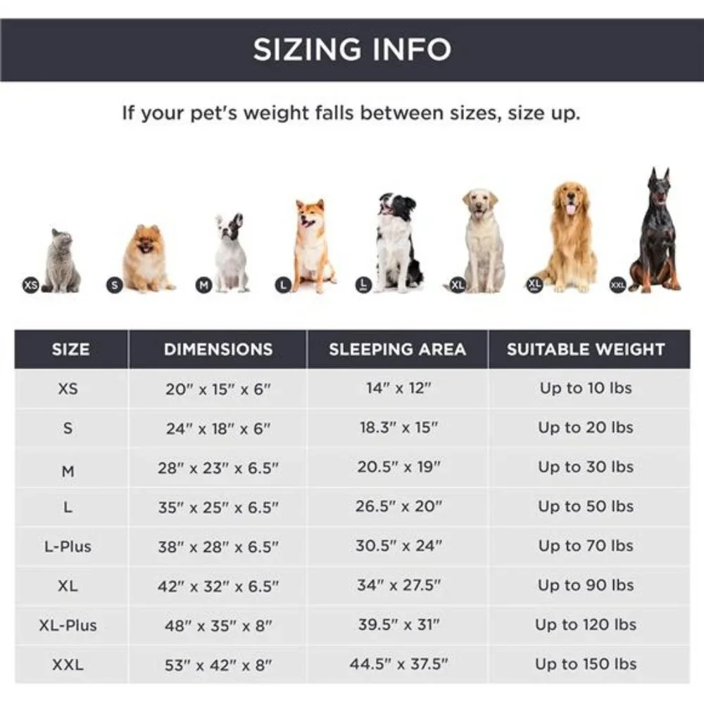 Orthopedic Dog Bed for Medium Dogs - Waterproof Dog Sofa Bed Medium, Grey